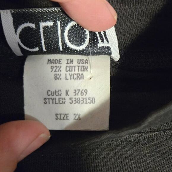 CLIO Black Mock Neck Long Sleeve Top | NWT 0363 - Picture 6 of 8